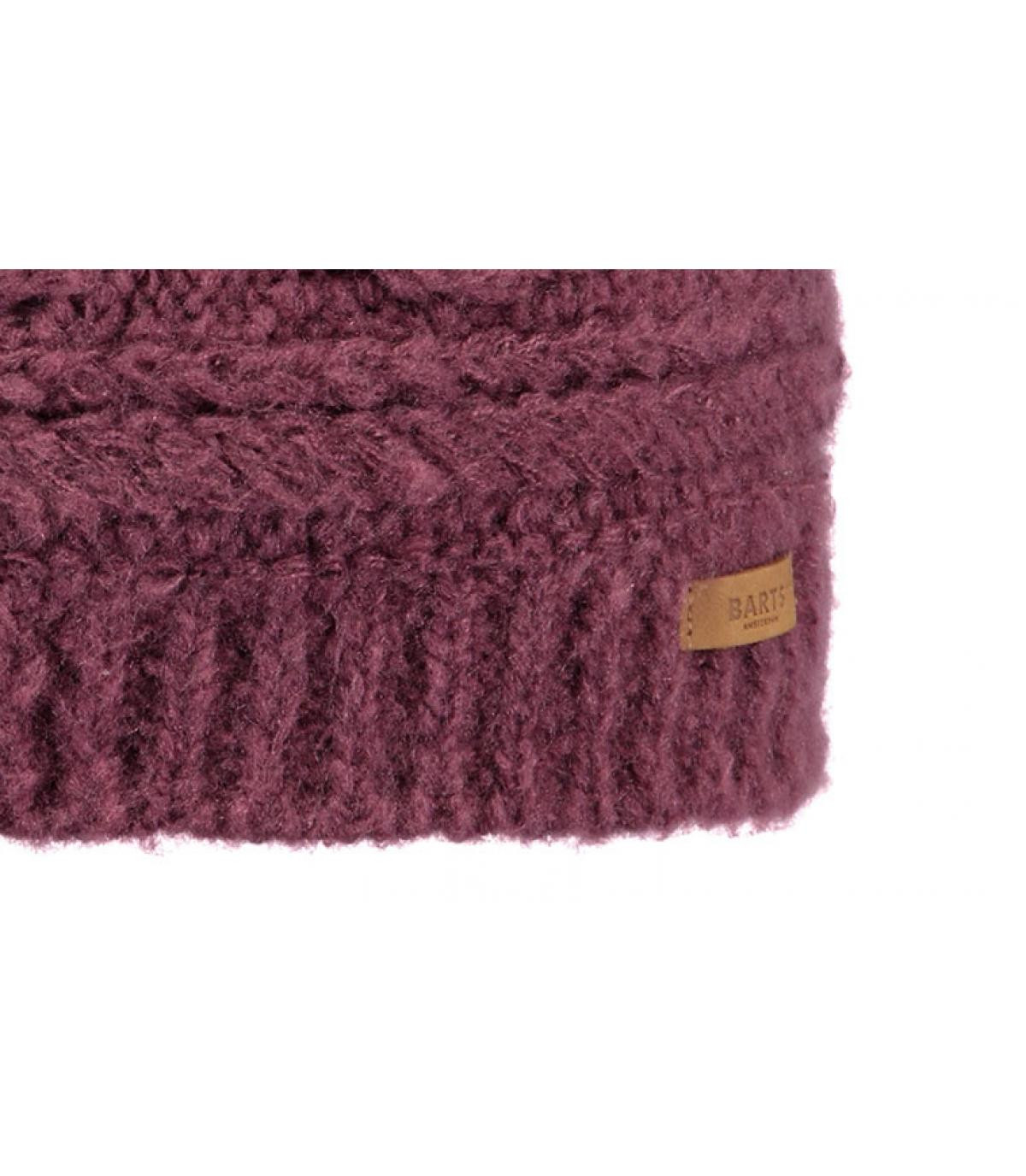 Mütze bordeaux Fellbommel Mütze bordeaux Fellbommel